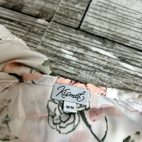 Kismet Womens Blouse Size M Soft Floral Lace Watercolor Feminine Garden Girl - Picture 3 of 6